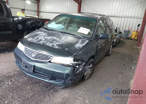 2001 Honda Odyssey Ex z USA, uszkodzony, nr VIN 2HKRL18611H579095